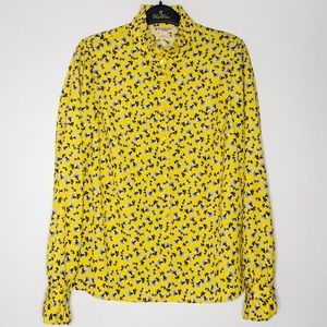 🌼 Brooks Brothers Yellow Floral Print Blouse